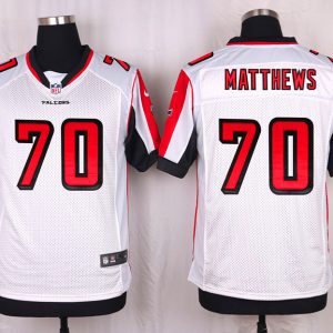 Nike Atlanta Falcons #70 Matthews White Elite Jersey