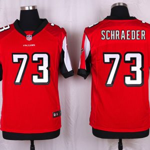 Nike Atlanta Falcons #73 Schraeder Red Elite Jersey