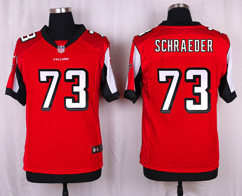 Nike Atlanta Falcons #73 Schraeder Red Elite Jersey