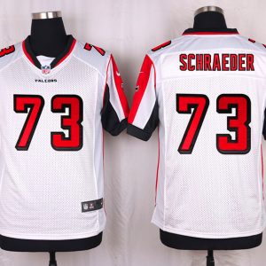 Nike Atlanta Falcons #73 Schraeder White Elite Jersey