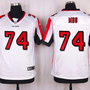 Nike Atlanta Falcons #74 Mbu White Elite Jersey