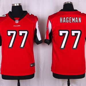 Nike Atlanta Falcons #77 Hageman Red Elite Jersey