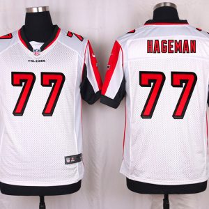 Nike Atlanta Falcons #77 Hageman White Elite Jersey