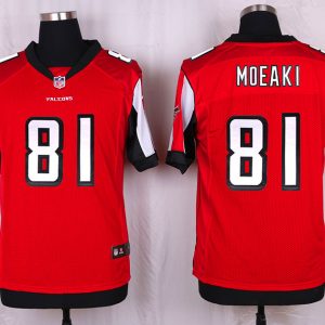 Nike Atlanta Falcons #81 Moeaki Red Elite Jersey