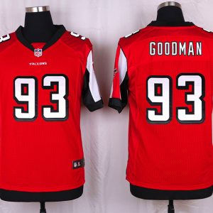 Nike Atlanta Falcons #93 Goodman Red Elite Jersey