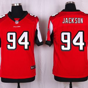 Nike Atlanta Falcons #94 Jackson Red Elite Jersey