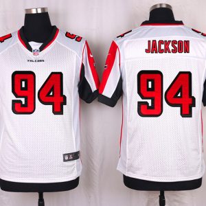 Nike Atlanta Falcons #94 Jackson White Elite Jersey