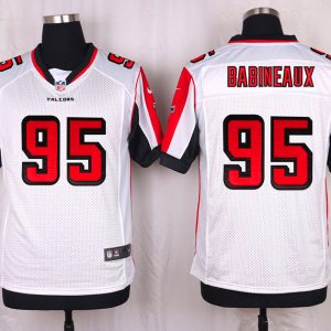 Nike Atlanta Falcons #95 Babineaux White Elite Jersey