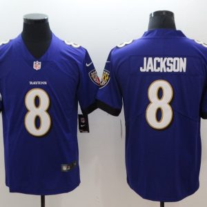 NFL Baltimore Ravens #8 Jackson Purple Vapor Limited Jersey