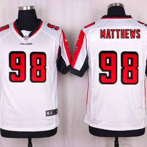Nike Atlanta Falcons #98 Matthews White Elite Jersey