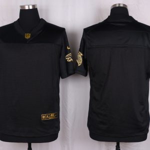 Mens Atlanta Falcons Pro Line Black Gold Collection Jersey