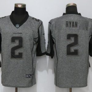 New Nike Atlanta Falcons 2 Ryan Gray Mens Stitched Gridiron Gray Limited Jersey