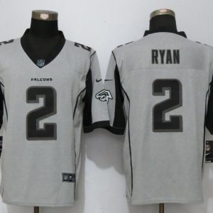 New Nike Atlanta Falcons 2 Ryan Nike Gridiron Gray II Limited Jersey