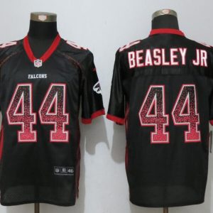 New Nike Atlanta Falcons 44 Beasley jr Drift Fashion Black Elite Jersey