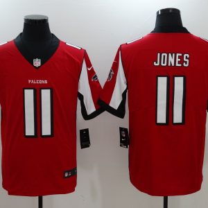 Mens NFL Atlanta Falcons #11 Jones Red Limited Vapor Jersey