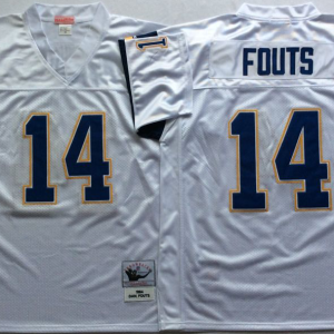 NFL San Diego Chargers #14 Fouts White Throwback Jersey