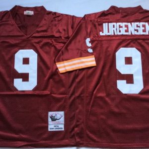 NFL Washington Redskins Red #9 Jurgensen Red Throwback Jersey