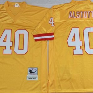 NFL Tampa Bay Buccaneers #40 Alstott Yellow Throwback Jersey