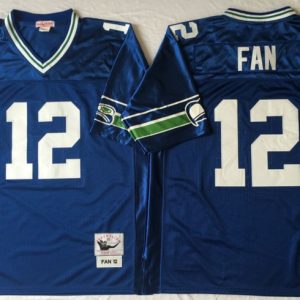 NFL Seattle Seahawks #12 Fan Blue Throwback Jersey