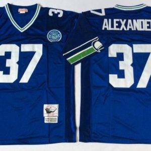 NFL Seattle Seahawks #37 Alexander Blue Throwback Jersey