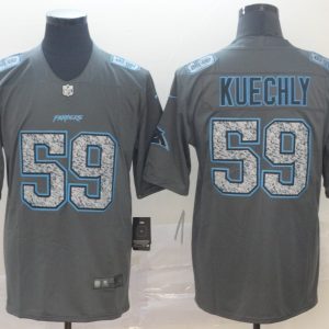 Nike Panthers #59 Luke Kuechly 2019 Gray Fashion Static Limited Men Jersey