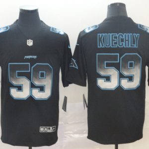 Carolina Panthers #59 Luke Kuechly Black 2019 Smoke Fashion Limited Men Jersey