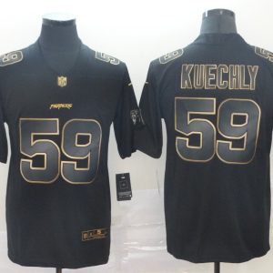 Nike Panthers #59 Luke Kuechly Black Gold Vapor Untouchable Limited Men Jersey