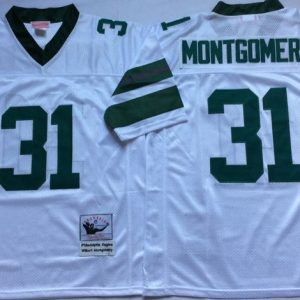 NFL Philadelphia Eagles #31 Montgomery White Throwback Jersey