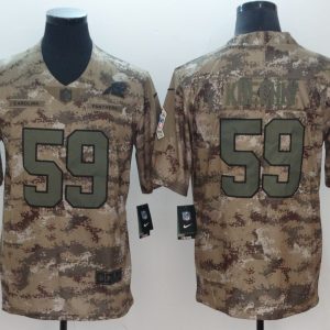 Nike Carolina Panthers #59 Kuechly Camo Salute to Service Retired Player Limited Jersey