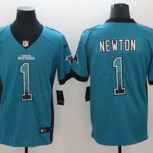 Nike 2018 Carolina Panthers #1 Newton Drift Fashion Color Rush Limited Jersey