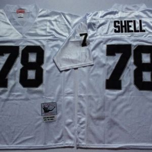 NFL Oakland Raiders #78 Shell White Throwback Jersey