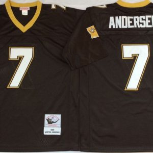 NFL New orleans Saints #7 Andersen Black Throwback Jersey