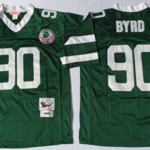 NFL New York Jets #90 Byrd Green Throwback Jersey