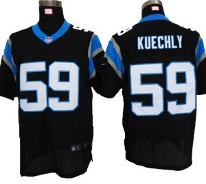 Kuechly Jersey: Nike Elite #59 Carolina Panthers Jersey in Black