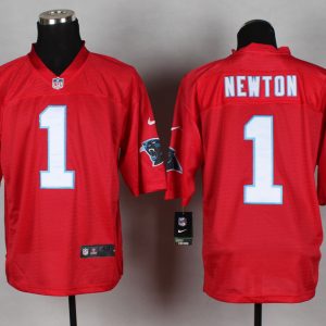 Nike Carolina Panthers #1 Newton Red QB Jerseys