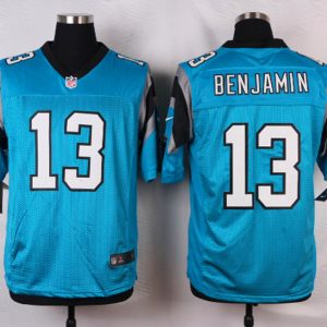 Nike Carolina Panthers #13 Benjamin Light Blue Elite Jersey