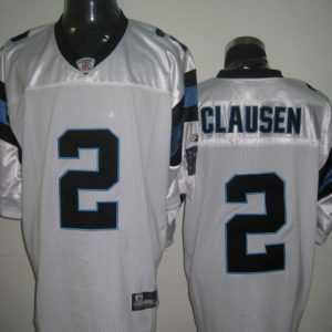 Nike Carolina Panthers #2 Clausen White Elite Jerseys