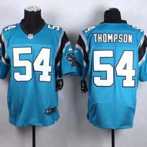 Nike Carolina Panthers #54 Thompson Blue Elite Jersey