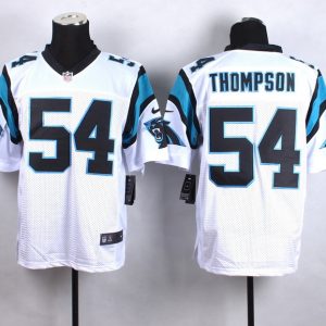 Nike Carolina Panthers #54 Thompson White Elite Jersey