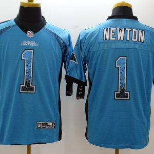 Nike Carolina Panthers #1 Newton Drift Fashion Elite Jersey