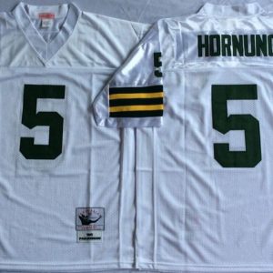 NFL Green Bay Packers #5 Hornung White Jersey