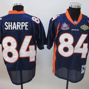 Blue Shannon Sharpe Jersey, NFL Denver Broncos #84 Stitched M&N Jersey