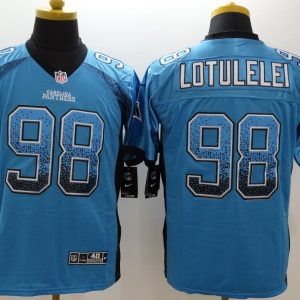 Nike Carolina Panthers #98 Lotulelei Drift Fashion Elite Jersey