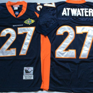 NFL Denver Broncos #27 Atwater Blue Throwback Jersey