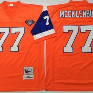 NFL Denver Broncos #77 Mecklenburg Orange Throwback Jersey
