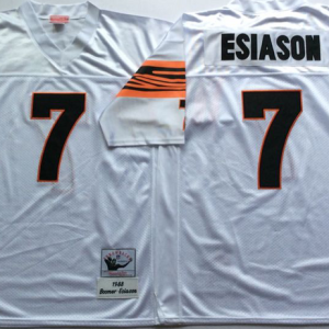 NFL Cincinatti Bengals White #7 Esiason White Throwback Jersey