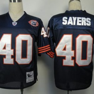 Navy blue Sayers Chicago Bears NFL Throwback #40 Jersey