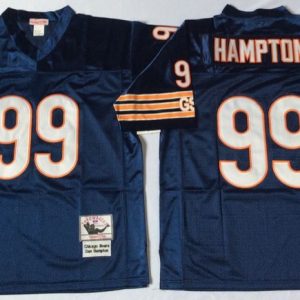NFL Chicago Bears #99 Hampton Blue Throwback Jersey