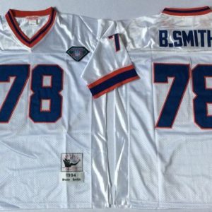 NFL Buffalo Bills #78 B.Smith White Throwback Jersey