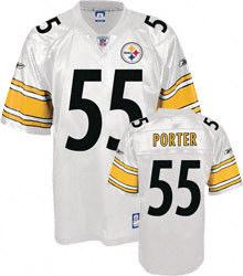 Joey Porter White Steelers Throwback Jersey